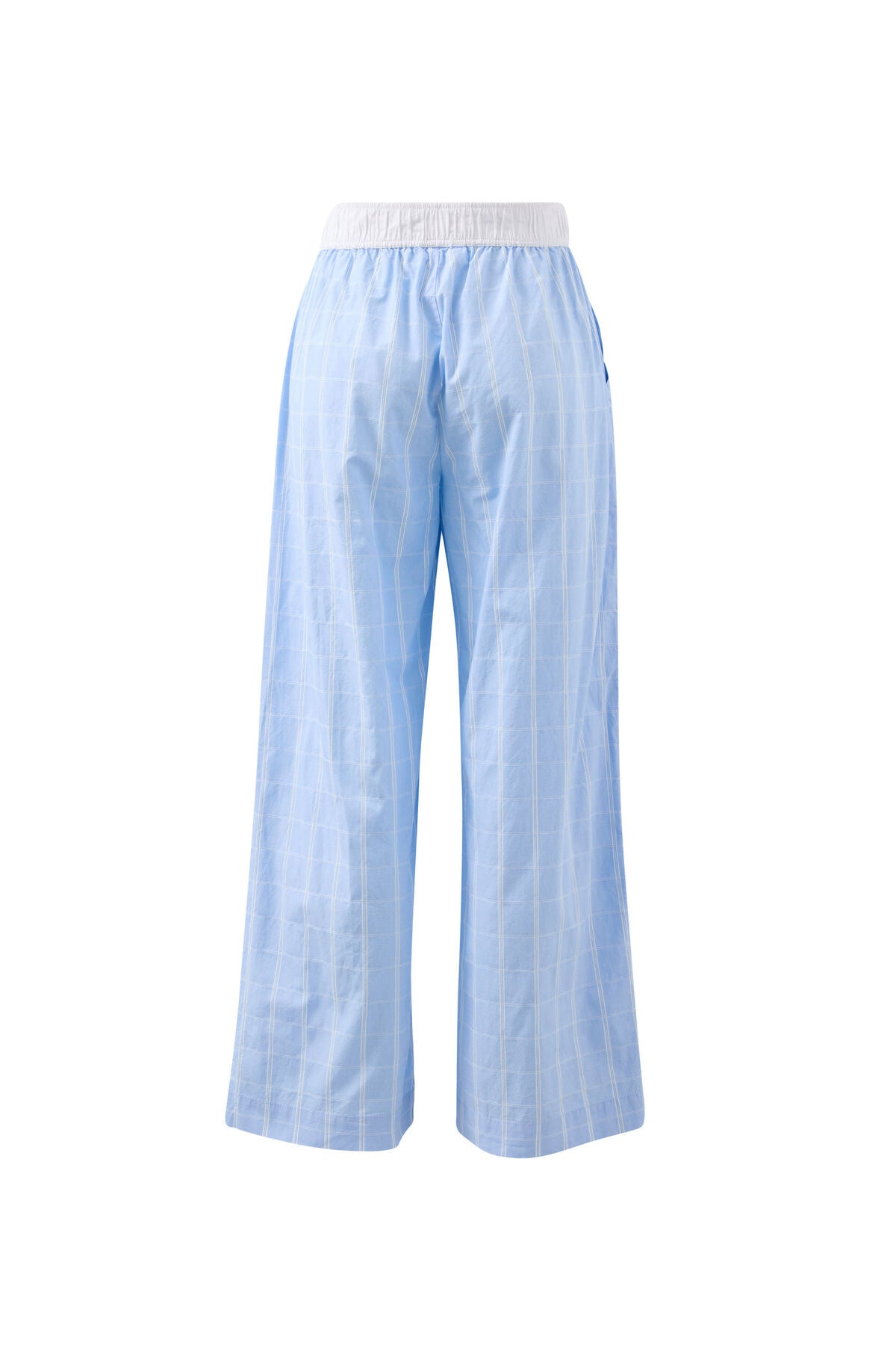 The Lounge Pant - Blue Faint Check