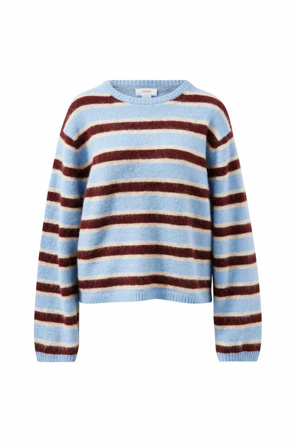Bonnie Lofty Knit - Blue Stripe