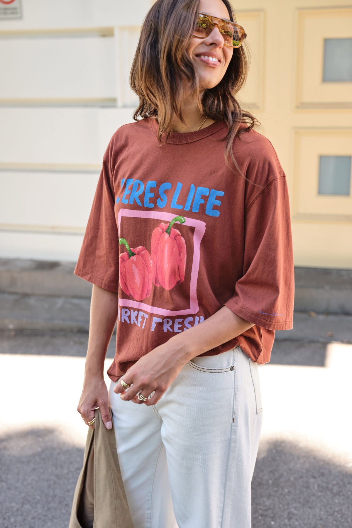 Liv Oversized Tee - Ginger Farmers Market