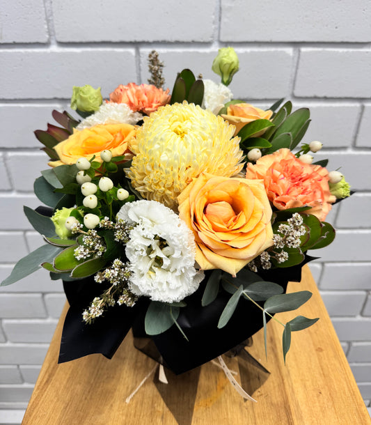 Just Peachy Boxed Arrangement