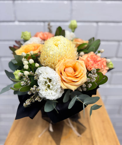 Just Peachy Boxed Arrangement