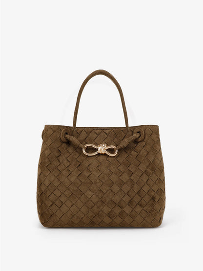 Chantel Multiway Woven Handbag - Olive