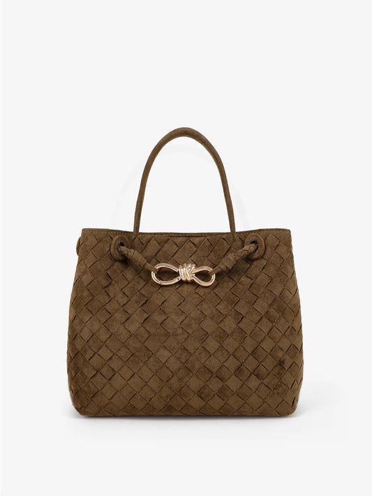 Chantel Multiway Woven Handbag - Olive