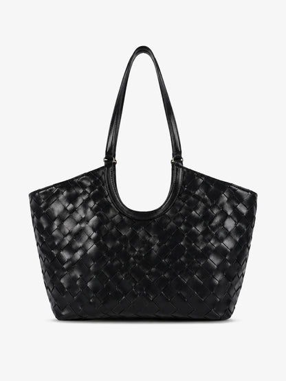 The Everyday Woven Tote - Black