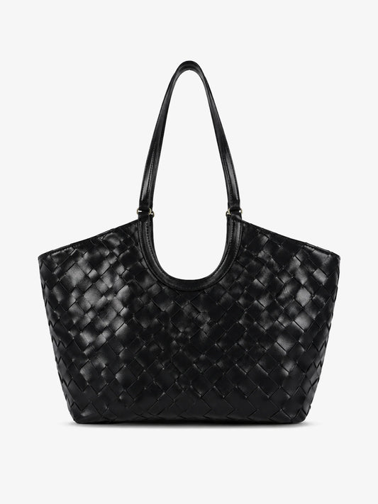 The Everyday Woven Tote - Black