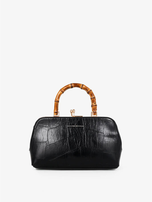 Palmier Bamboo Handle Handbag