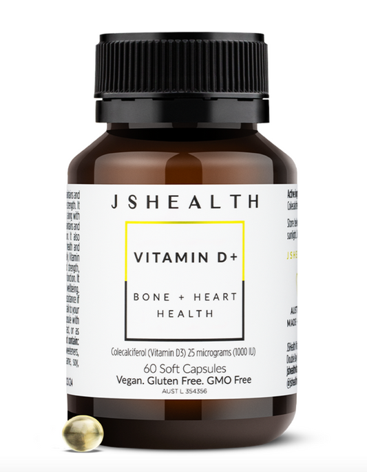 Vitamin D+ Bone + Heart Health Formula - 60 Capsules