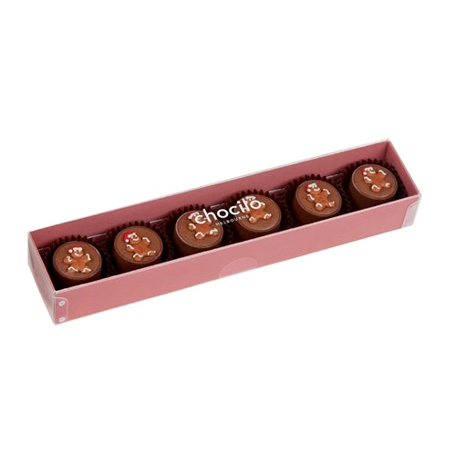 6 Pack Christmas Gingerbread Chocolates
