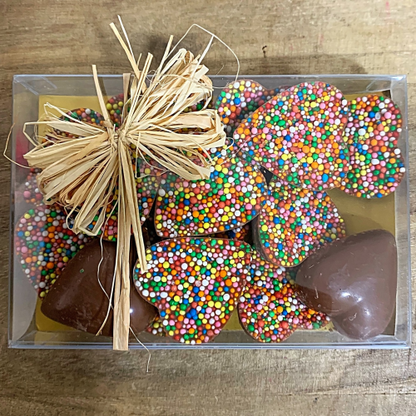 Chocolate Box - Belgian Chocolate Freckled Hearts