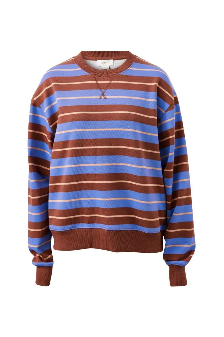 Romy Crew - Vintage Blue Pink Clay Stripe