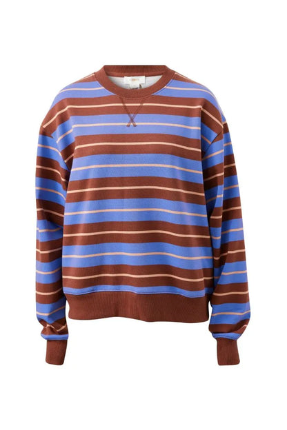 Romy Crew - Vintage Blue Pink Clay Stripe
