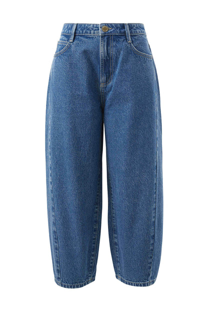 Tapered Barrel Jean - Indigo