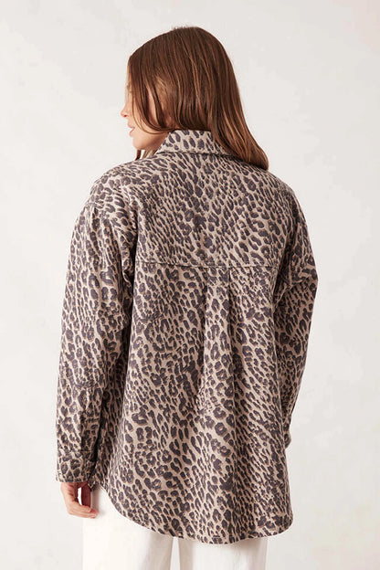 Bobbi Side Pocket Shacket - Leopard