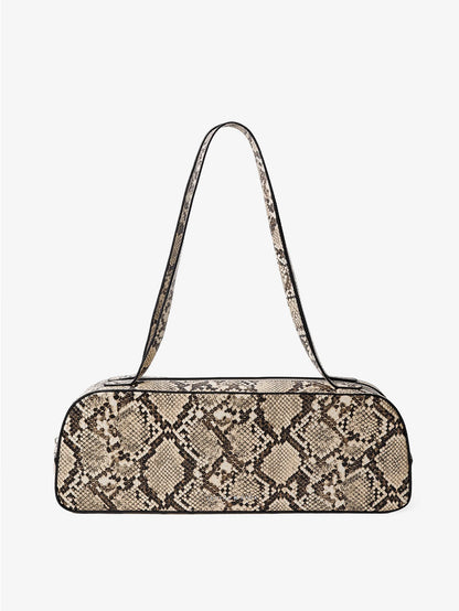 Addie Baguette Handbag - Snakeskin