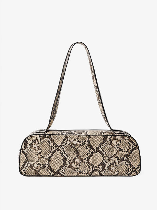 Addie Baguette Handbag - Snakeskin