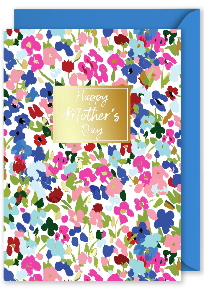 Happy Mother's Day Floral Abstract Card