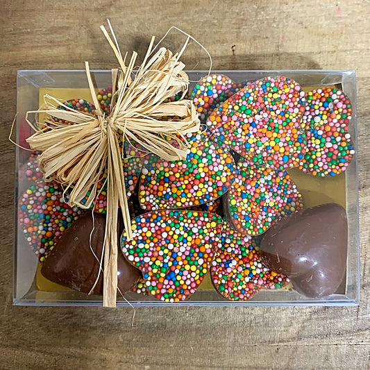 Chocolate Box - Belgian Chocolate Freckled Hearts